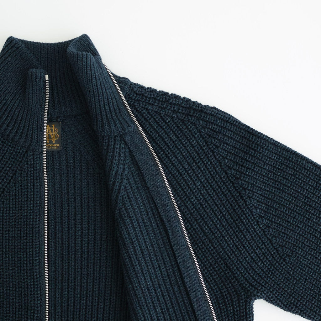 SIGNATURE DRIVERS KNIT #DARK GREEN×NAVY [BN-25FM-040]