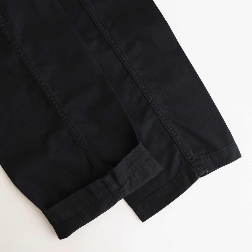 PATINA HERRINGBONE GATHERING TROUSER #ONYX [251OJ-PT07]