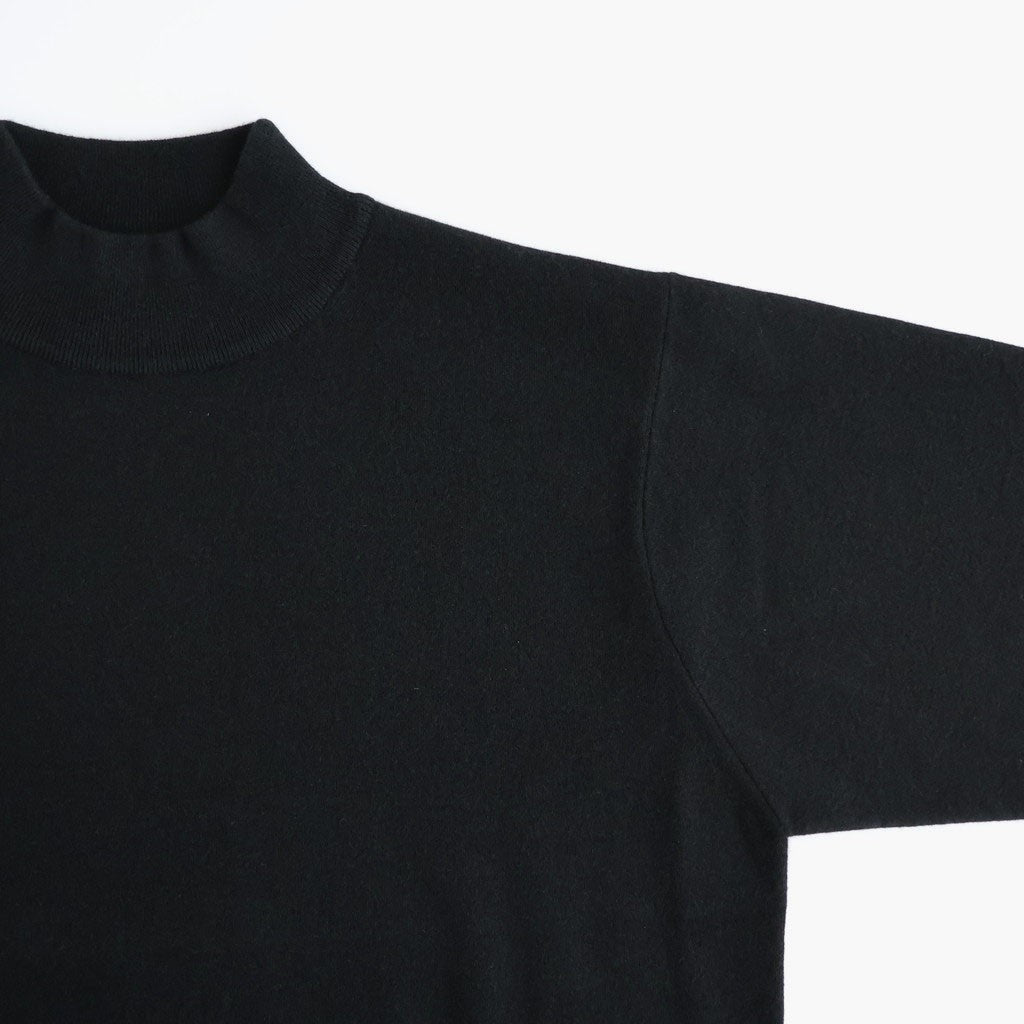 SUNSHINE CASHMERE MOCK NECK #BLACK [BN-26FM-058]
