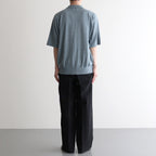 Washi Cotton Knit Polo Shirt #BLUE [NEP-SS2530M]
