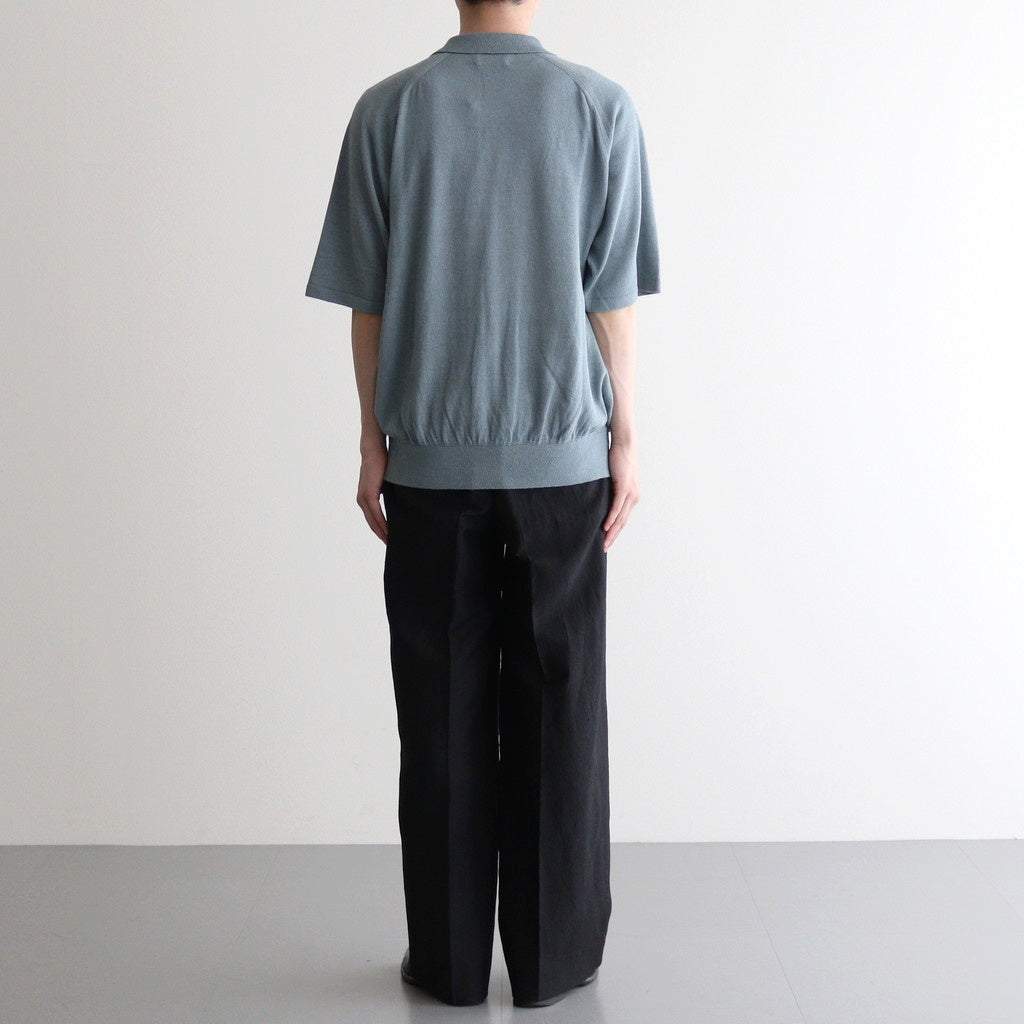 Washi Cotton Knit Polo Shirt #BLUE [NEP-SS2530M]