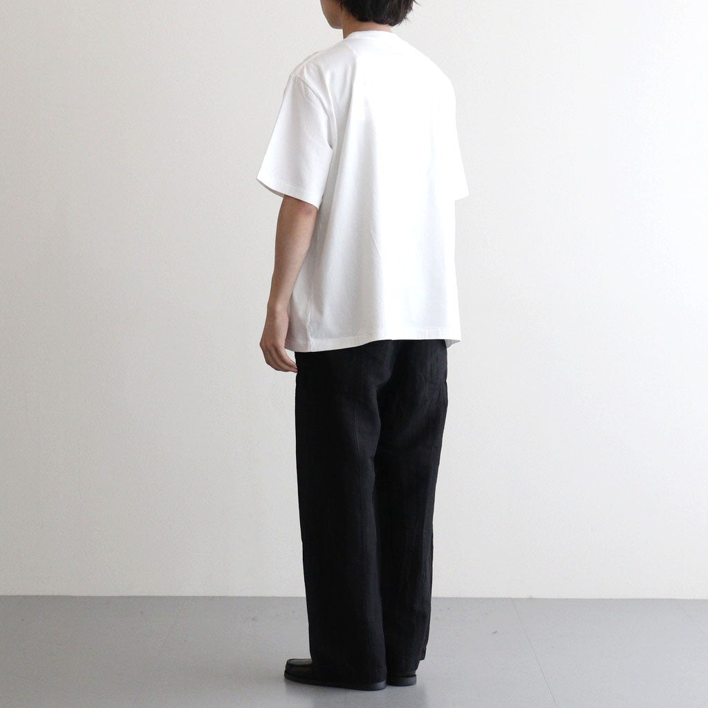 bd Print Tee WIDE #White×White-PT [bROOTS25S34S26A]