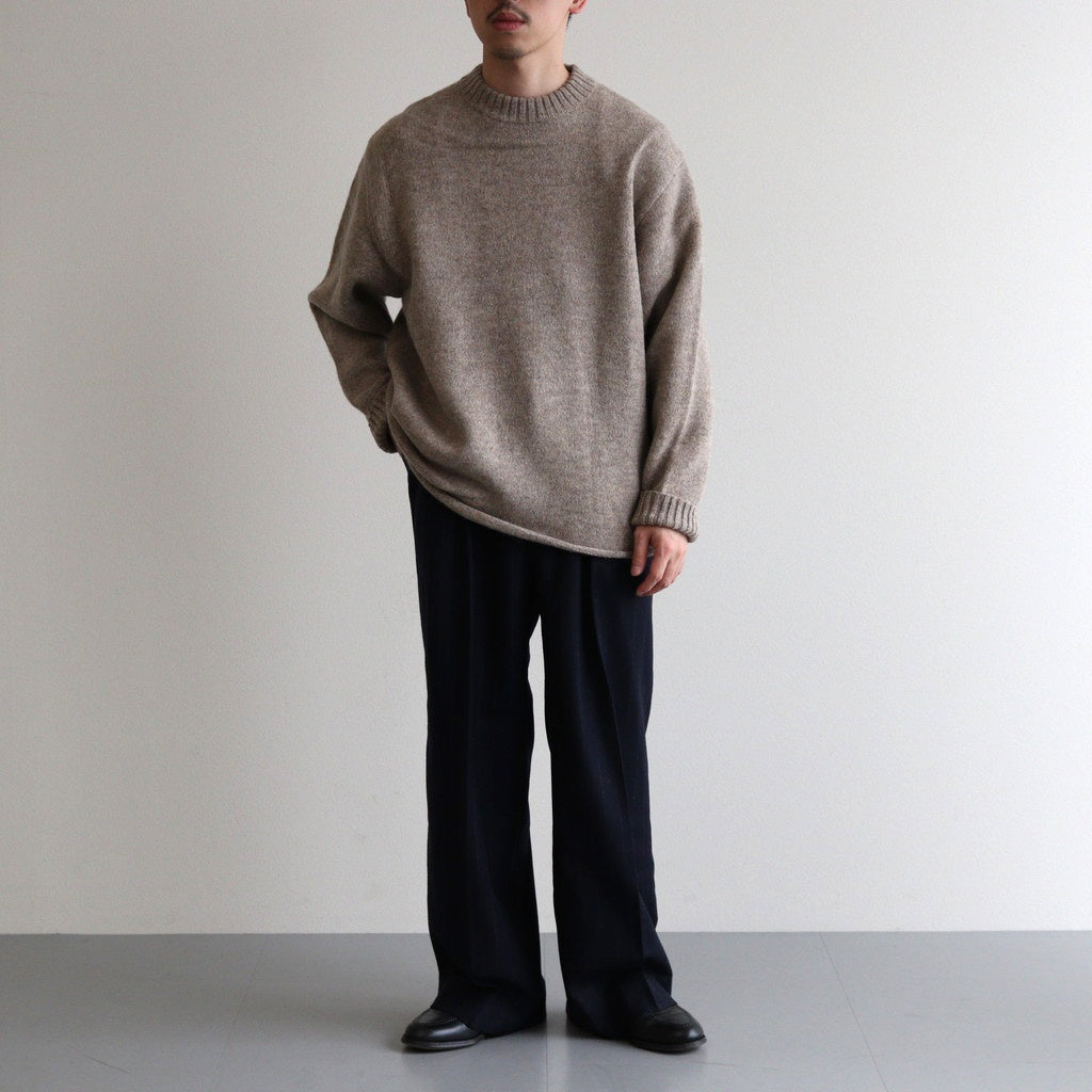 Yak felted sweat shirt #BEIGE×BEIGE [NEP-AW2301]