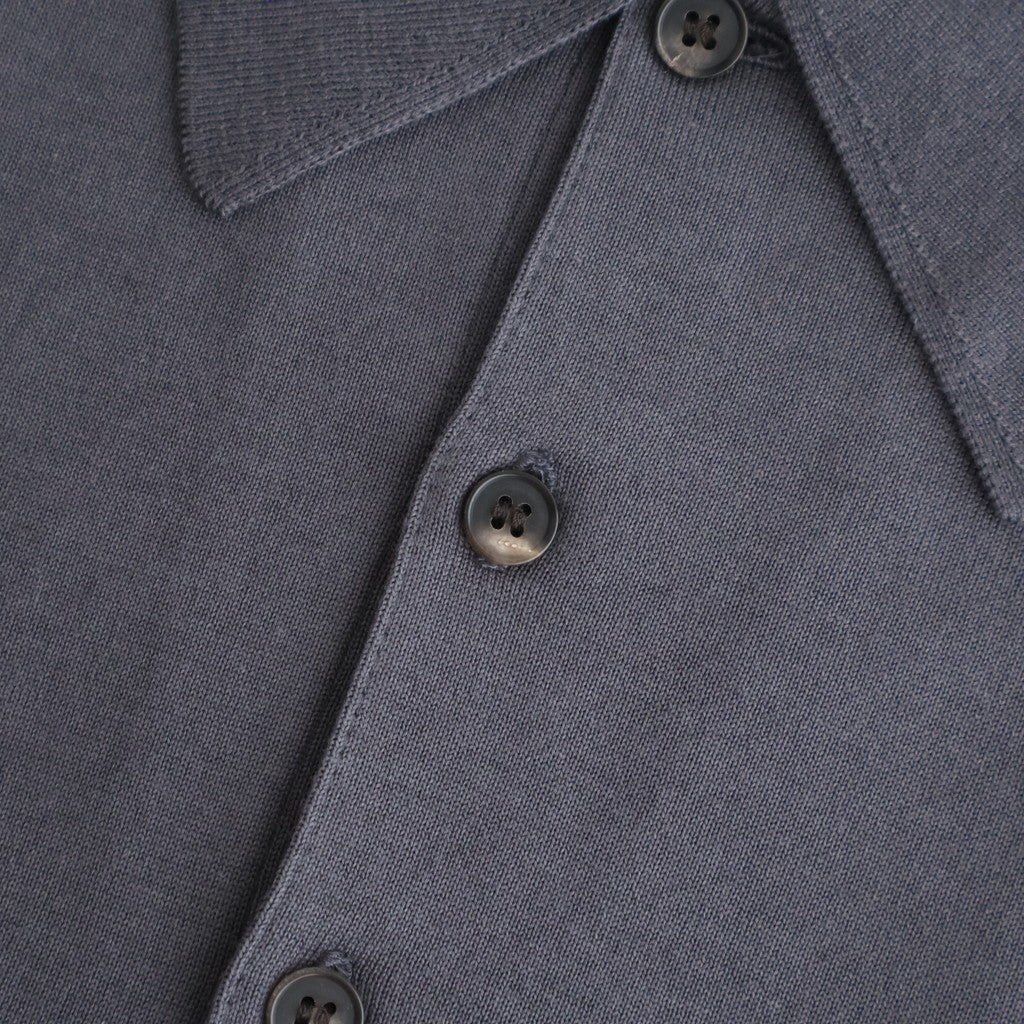 CARIBBEAN SEAISLAND COTTON POLO SHORT SLEEVE #CHARCOAL [BN-26SM-064]