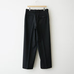 FLAT FRONT WIDE TROUSERS #BLACK [A26C15PT02C]