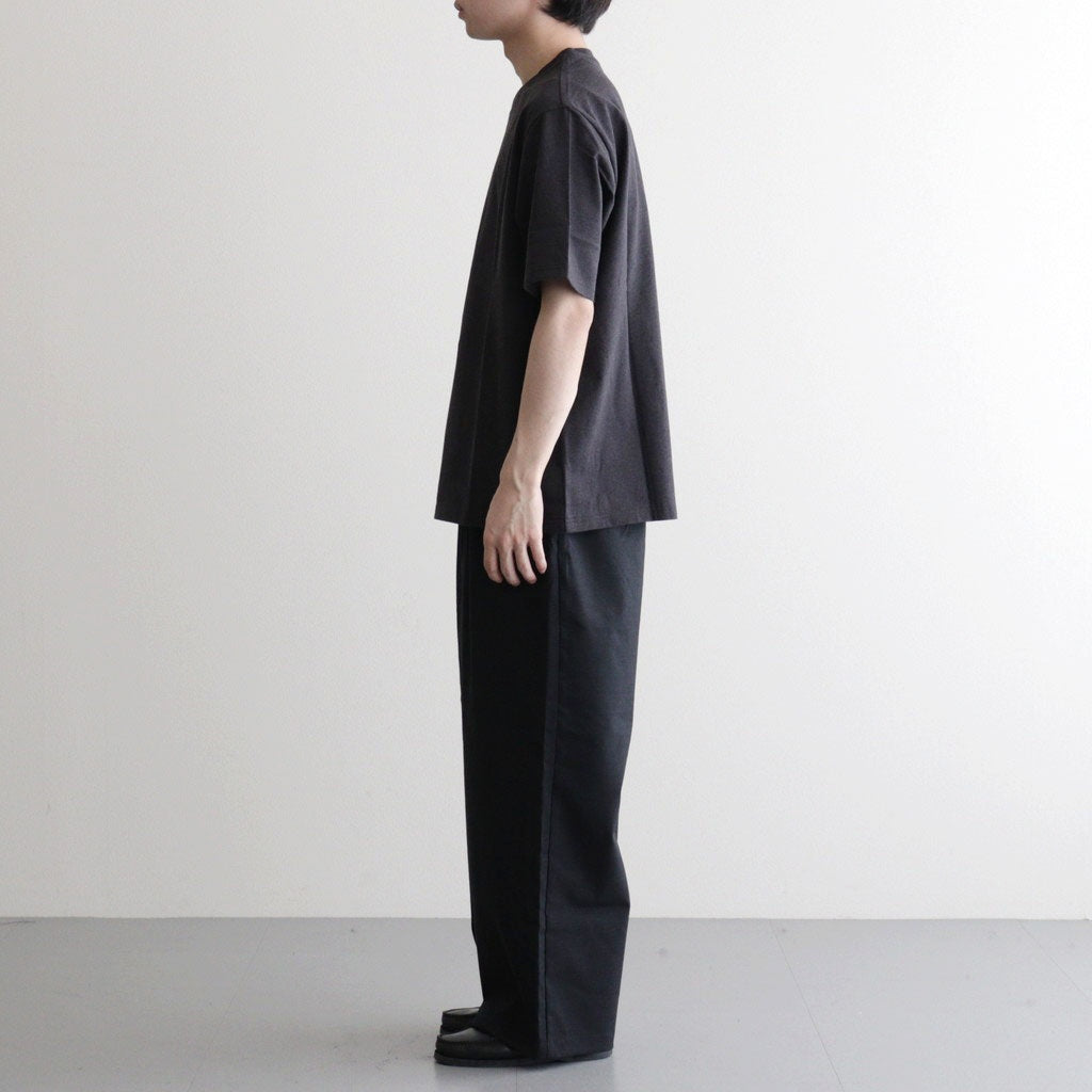 CREW NECK TEE #HEATHER BLACK [M26A13CS01B]