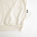 Co/Silk Nep Harf-zip P/O #Ivory [BHS25S037F26]