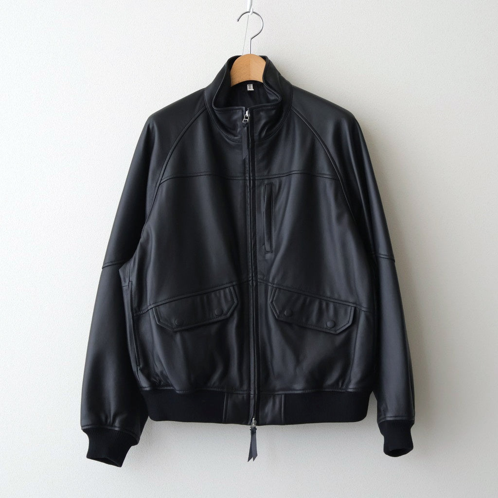 HIGH NECK BLOUSON #BLACK [SH-68-C-SHEEP-4]