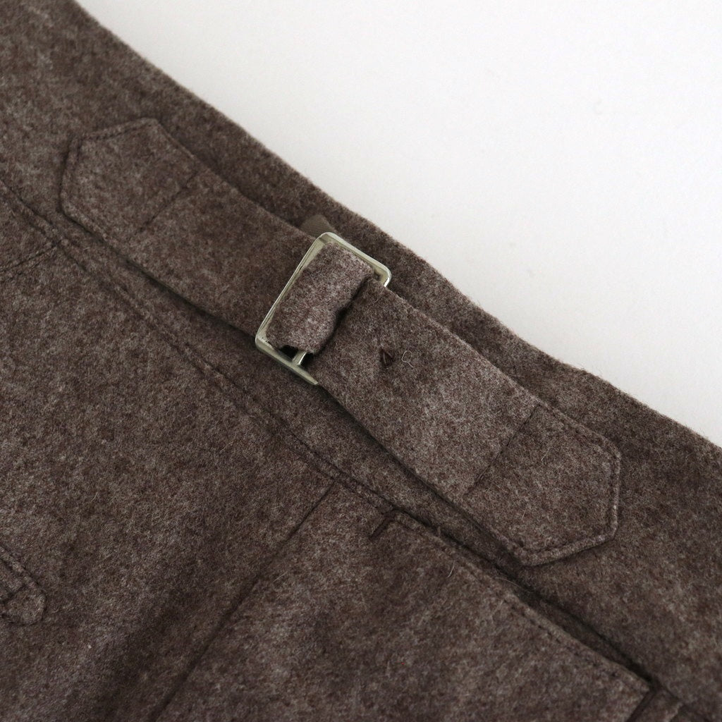 DOUBLE-PLEATED SMARTY TROUSER #TAUPE [242OJ-PT05]