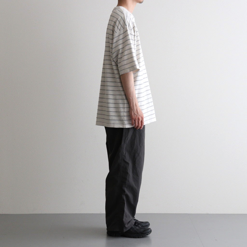 Garment Dyed Jacquard Field Tee #Stone [N26SH039]