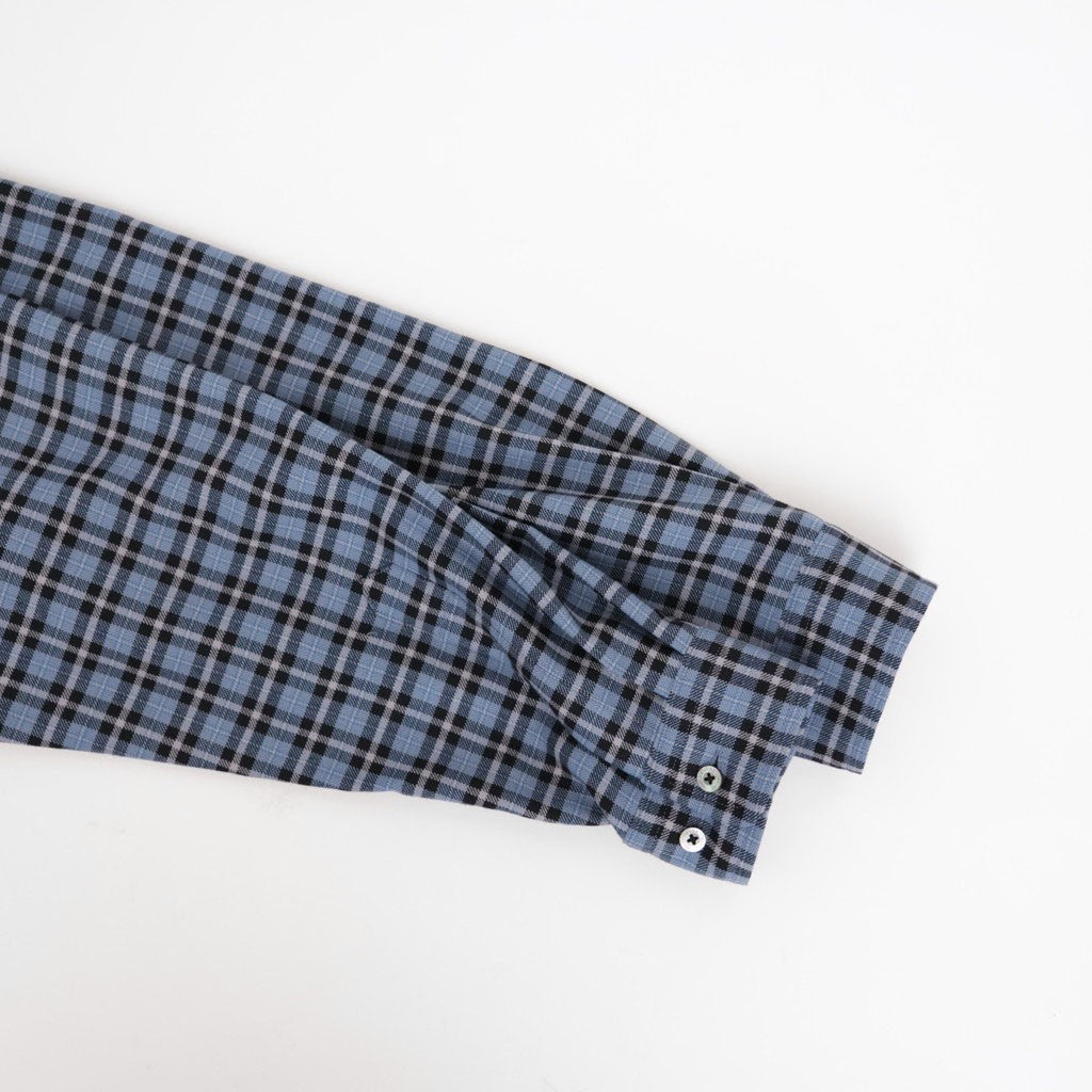 ZIP SHIRT #BLUE CHECK [A26C17SH03C]