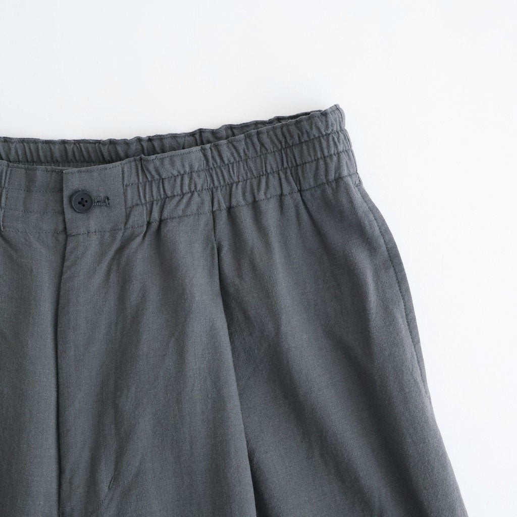 Wool Cupro Easy Wide Trousers #Khaki Gray [NEP-SS2606]