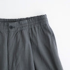 Wool Cupro Easy Wide Trousers #Khaki Gray [NEP-SS2606]