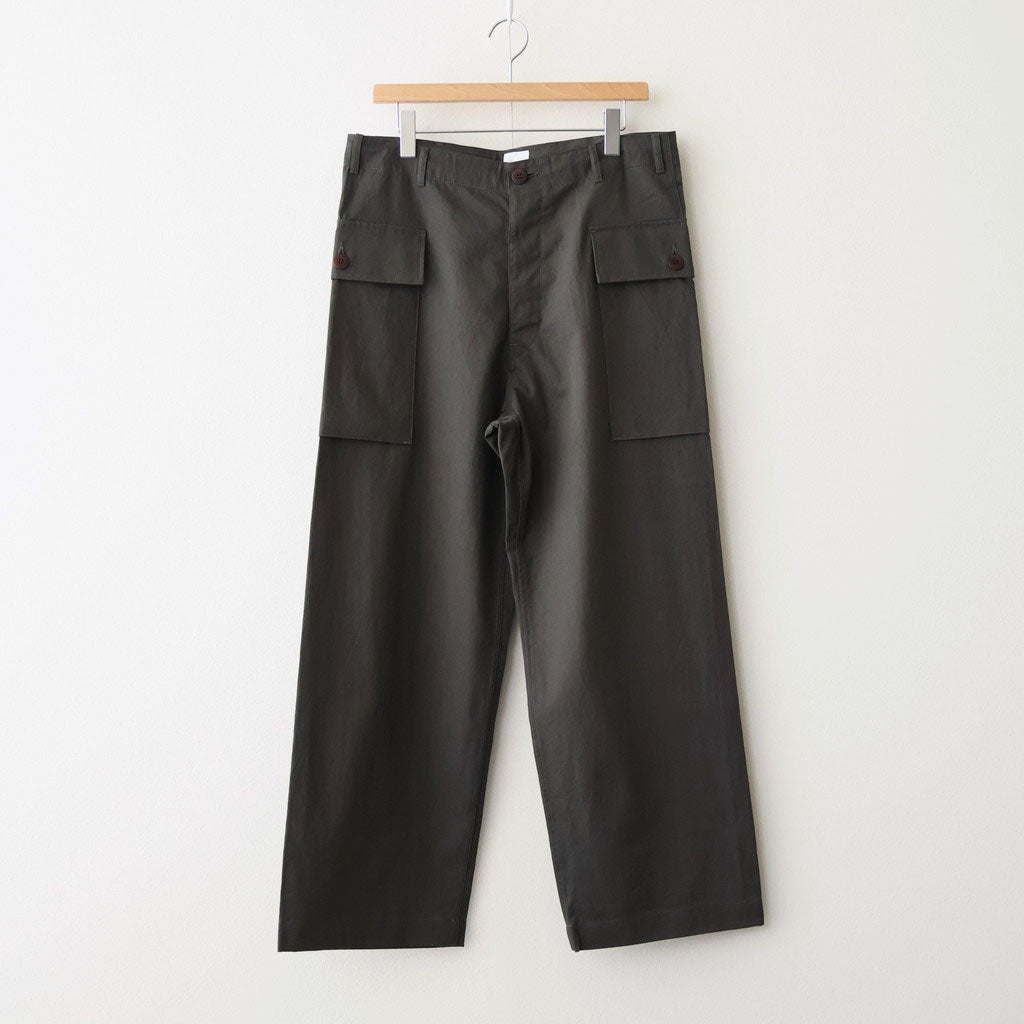 COTTON LINEN M43 TROUSERS #MILITARY GRAY [26S-BIS-PT34]