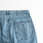Linen Cotton Denim Field Pants #Indigo Bleach [N26FC029]