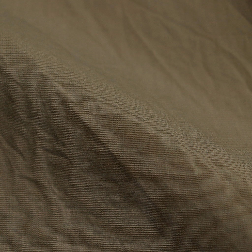 Chambray Open-Collar Shirt #OliveBeige [BHS25S021]