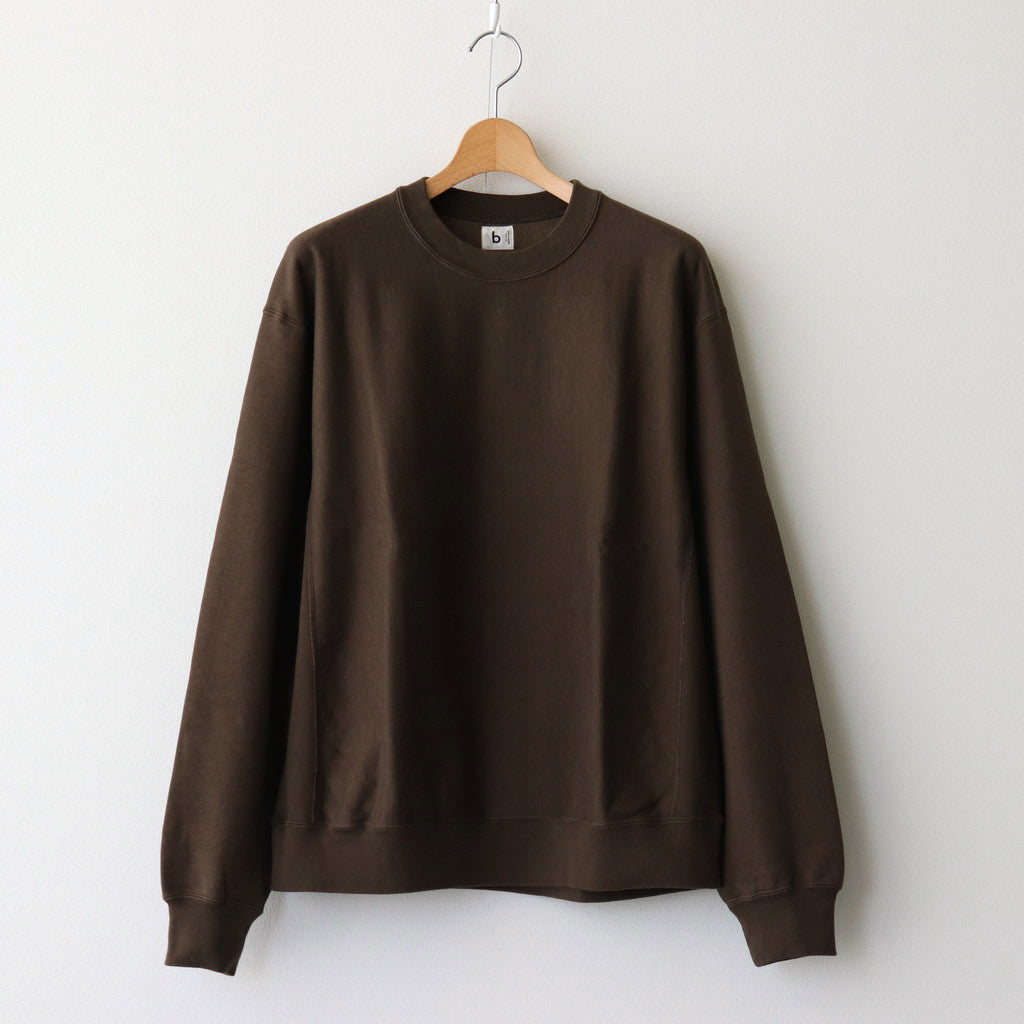 Soft&Hard Sweat Crew-Neck P/O #KhakiBrown [bROOTS24F21]