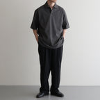 ONE BUTTON POLO S/S TEE #M.GRAY [M25A15CS02B]