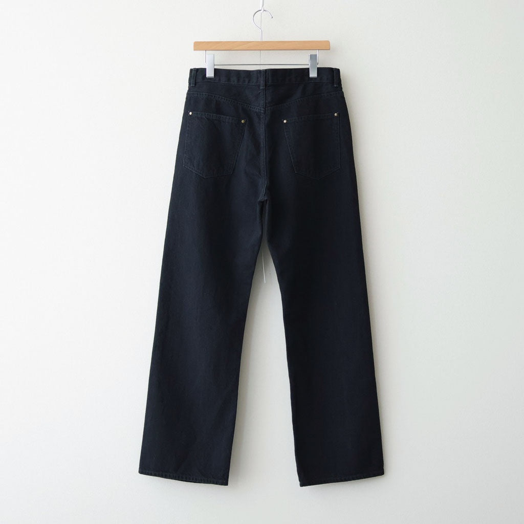 CO/HE PURE STRAIGHT DENIM #W BLACK [26S-BIS-PT05]