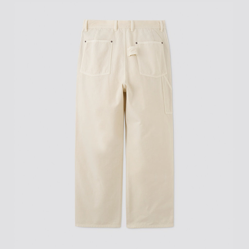 DUCK CLOTH DOUBLE KNEE PAINTER #IVORY(FADED) [PMAW-PT06]