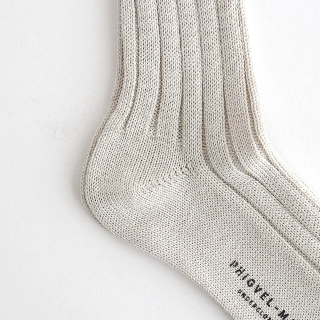 GENT’S SOCKS #ECRU [PM-ACPP06]