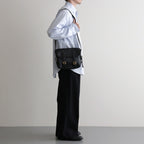 FLAP SHOULDER BAG S #BLACK [BG-31-COW-5]