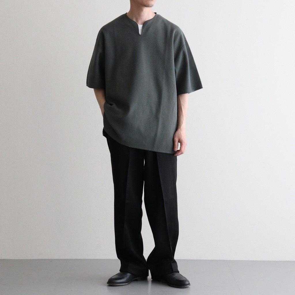 FRONT TUCK ARMY TROUSER #ONYX [261OJ-PT09]