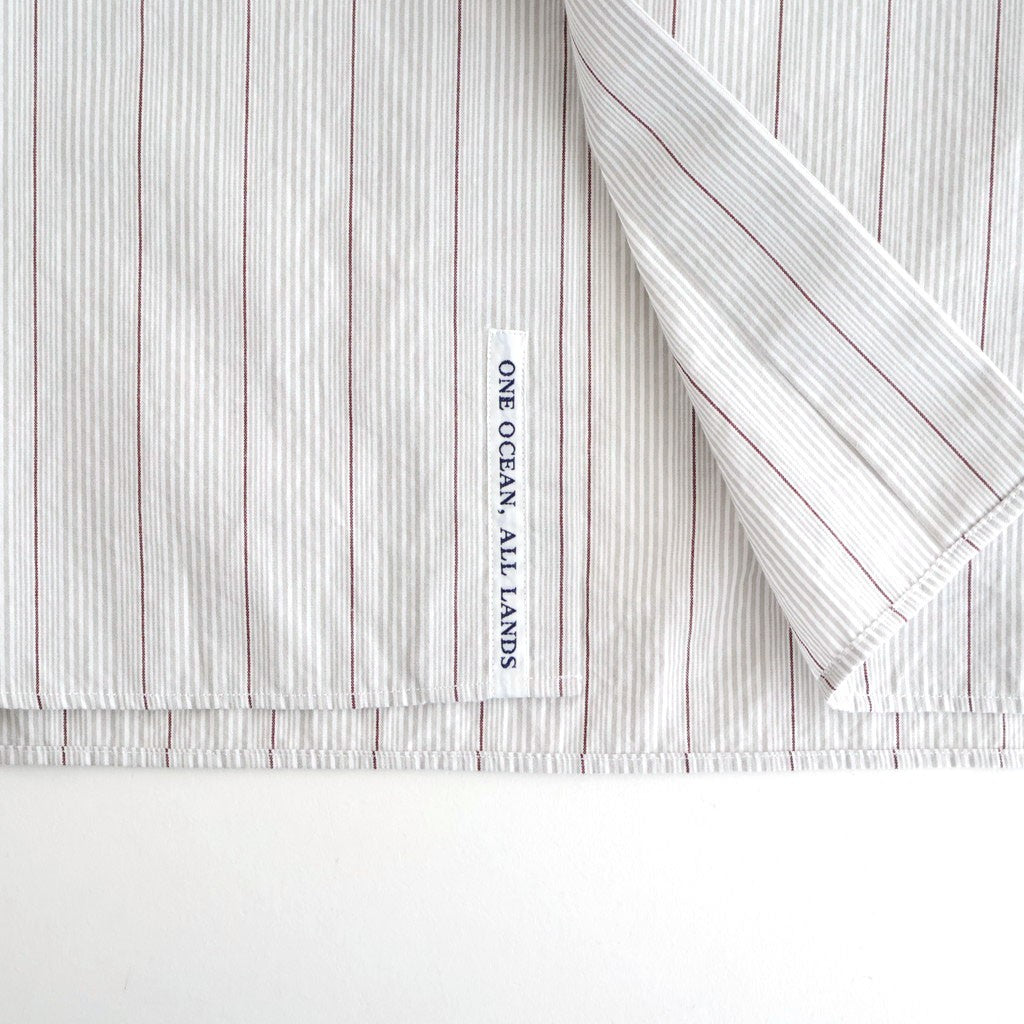Regular Collar Stripe Wind Shirt #Gray [S26SG086]