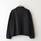 Cotton Fancy Yarn Crochet Collar Knit Jacket #Charcoal [NEP-SS2628]