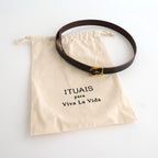 APROVEITER LEATHER BELT #BROWN