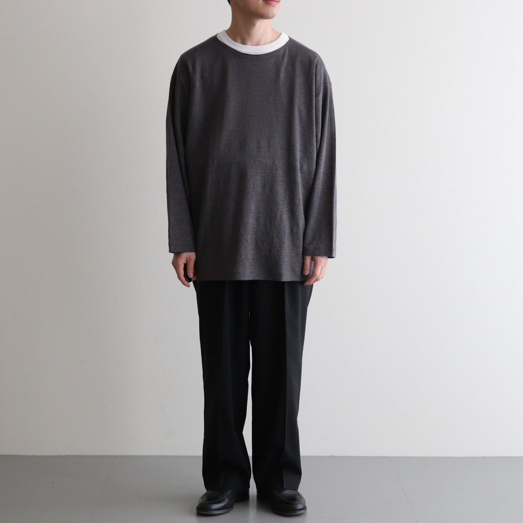 NORMANDY LINEN BASQUE SHIRT #GRAY [BN-25SM-065]