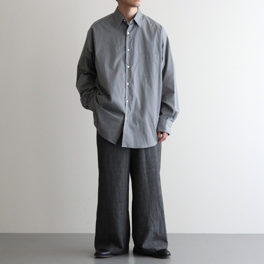 WIDE LEG EASY PANTS #HERRINGBONE [M25C12PT02C]