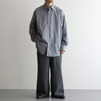 WIDE LEG EASY PANTS #HERRINGBONE [M25C12PT02C]