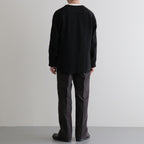 FRONT TUCK ARMY TROUSER #BLACK [252OJ-PT07]