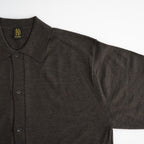 BABY WOOL POLO CARDIGAN #BROWN [BN-26FM-040]