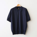 CARIBBEAN SEAISLAND COTTON POLO SHORT SLEEVE #NAVY [BN-26SM-064]