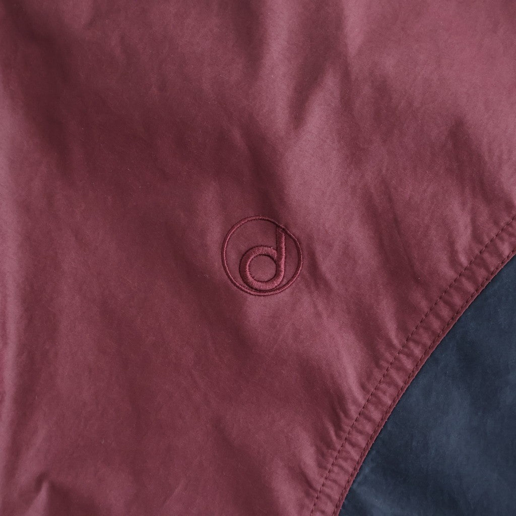 HOODED WIND BREAKER WAXFINISH #WINE/NAVY [DNS26B01-B]