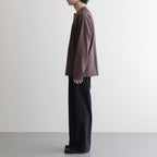 Wool Tropical 2tuck Wide Tapered Trousers #Navy [NEP-SS2605]