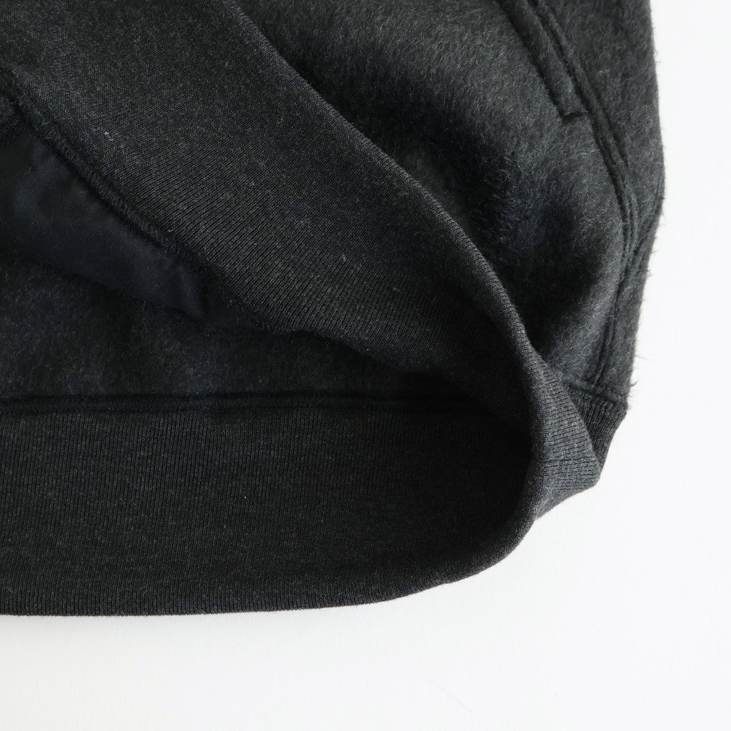 Pe/Silk Fleece Track Jacket #HeatherBlack [BHS24F029F25]
