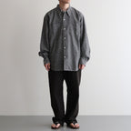 CHAMBRAY WORKADAY LS SHIRT #BLACK(FADE) [PMAT-LS05]