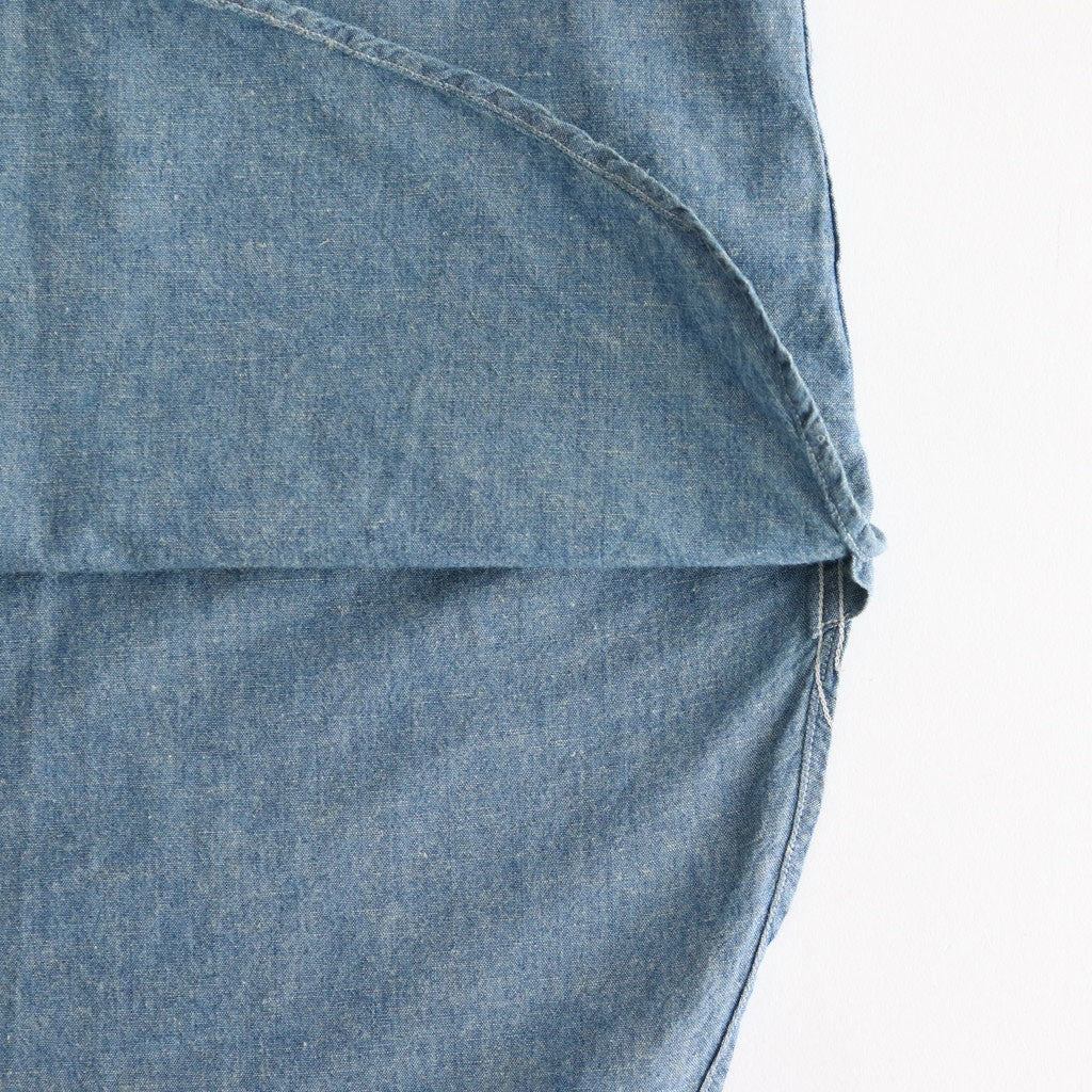 CHAMBRAY WORKADAY LS SHIRT #INDIGO(FADE) [PMAT-LS05]