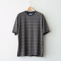 CREW NECK TEE #BEIGE BORDER [M26A12CS02B]