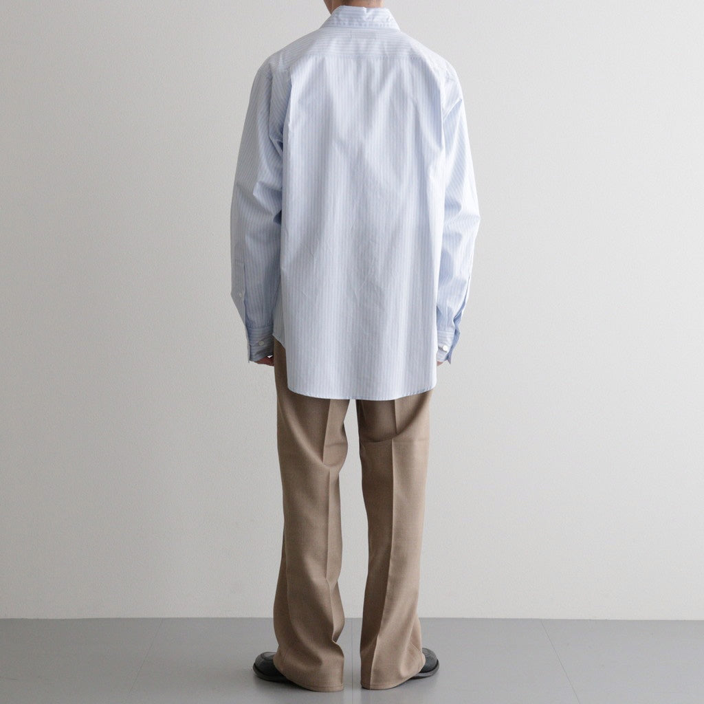 REGULAR COLLAR SHIRT #SAXE STRIPE [M26A05SH01C]