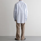 REGULAR COLLAR SHIRT #SAXE STRIPE [M26A05SH01C]