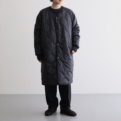 Reversible Down Coat #Charcoal [SUBF352]