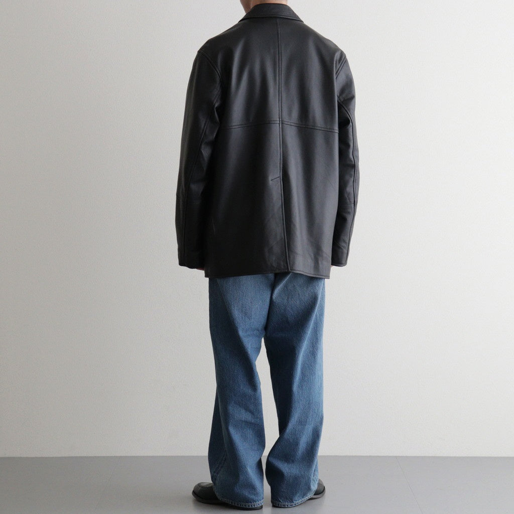 DOUBLE BREASTED JKT #BLACK [SH-62-C-SHEEP-4]