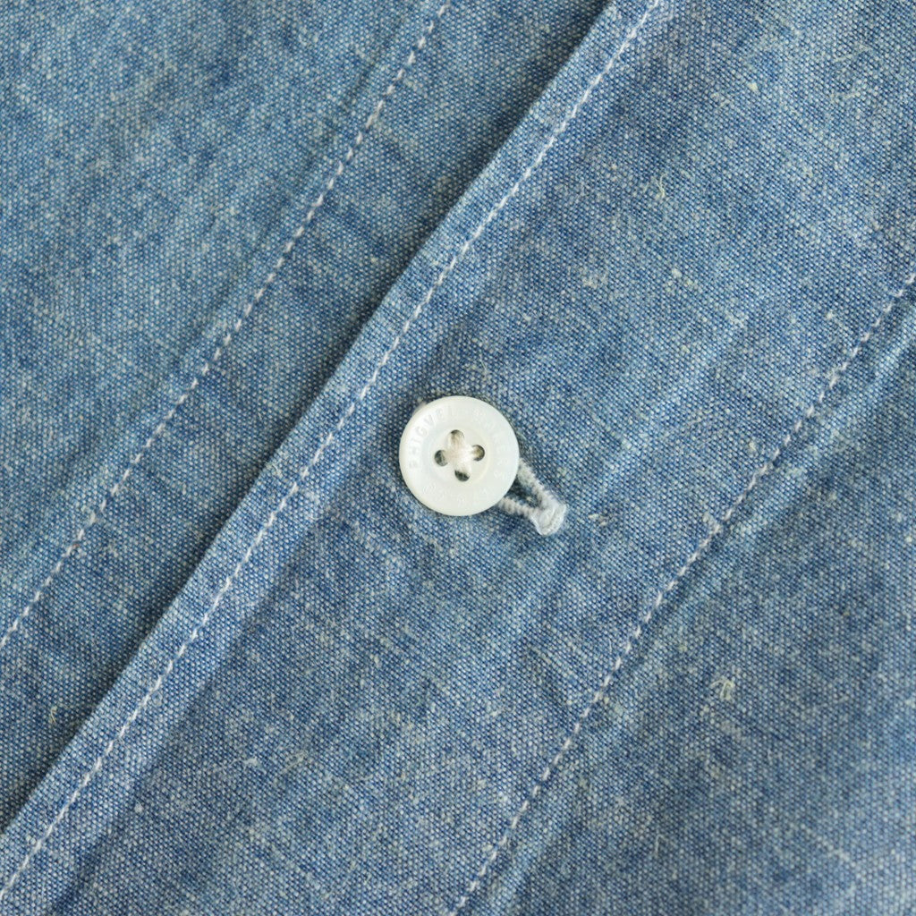 CHAMBRAY WORKADAY LS SHIRT #INDIGO(FADE) [PMAT-LS05]