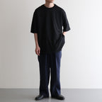 CREW NECK TEE #BLACK [M25B02CS01B]