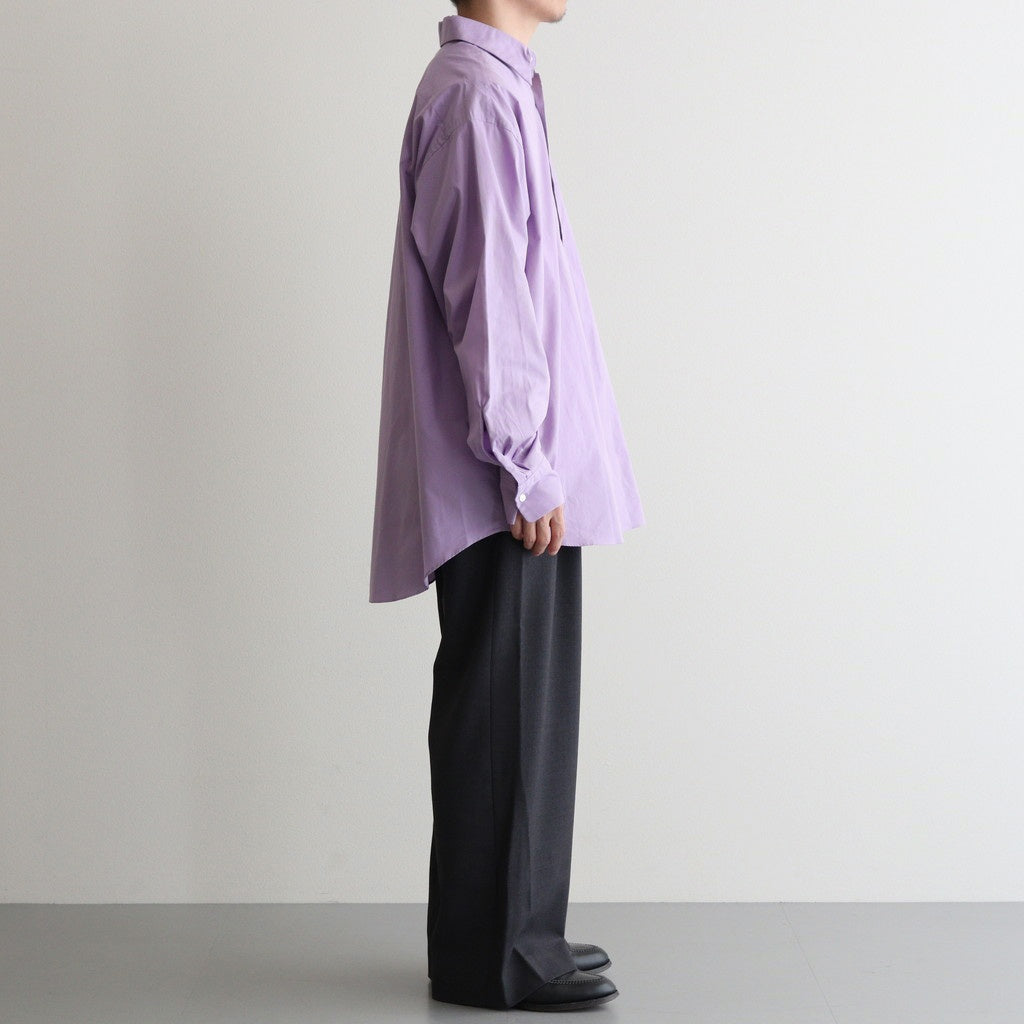 TWO TUCK MILITARY TROUSERS #CHARCOAL GRAY [M25C07PT01C]