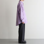 TWO TUCK MILITARY TROUSERS #CHARCOAL GRAY [M25C07PT01C]